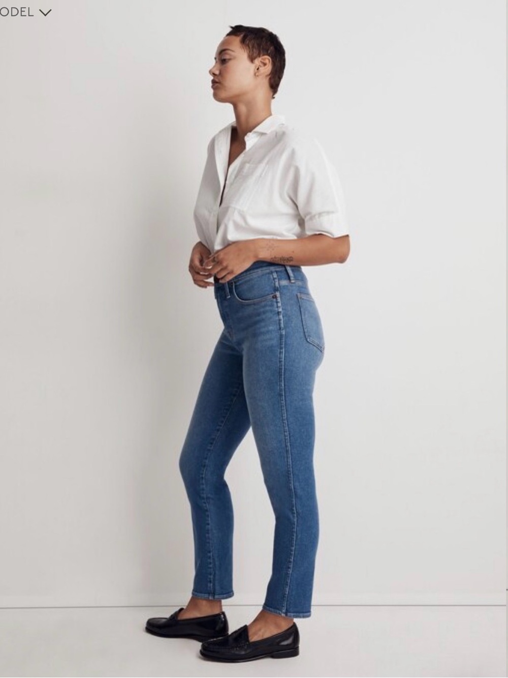 Madewell Women's Straight-Leg Jeans in Mid Blue